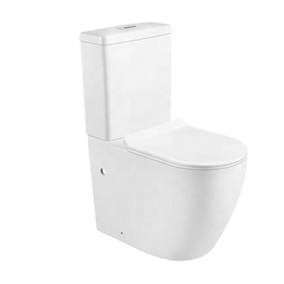 China Factory direct wholesale Double-flush sanitary ware extended WC ceramic closestool two-piece toilet for apartment for sale