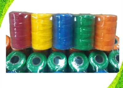 China 210D High Tenacity Colorful PP filament yarn Twisted Twine For Fishing Net , Free Sample for sale