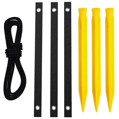 China Plastic + Nylon Tools Accessories Garden Yard Stakes Ground Anchors Plant to Breed Fixed Stick Support Anchor Kit for sale