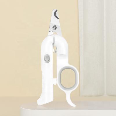 China Viable LED Dog Nail Clippers Dog Nail Clippers Scissors with Rechargeable 2-LED-Lights Pet Nail Trimmer for sale