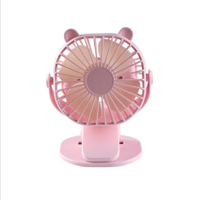 China Mini Size Office School Summer USB Small Portable 360 ​​Degree Clip Rechargeable Oscillating Electric Fan for sale