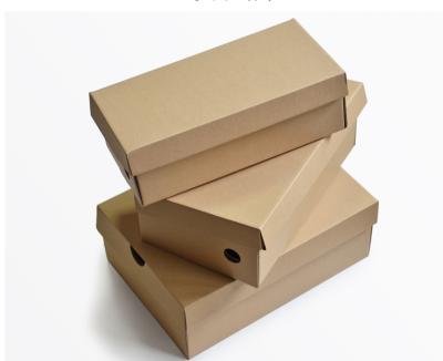 China Disposable Luxury Design Corrugated Cardboard Shoe Box Paper Packaging for sale