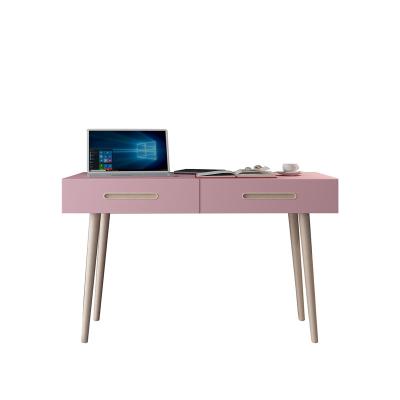 China Anti-bacteria and Nordic computer table desk dresser mold bedroom furniture wooden secretaire with drawers reading table set for sale