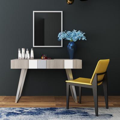 China Modern Convertible Bedroom Furniture Simple Design Dressing Table Mirror Kids Dresser Sectional Dressing Table for sale