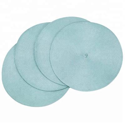 China Sustainable Easy Clean Round PP Table Place Mat for sale