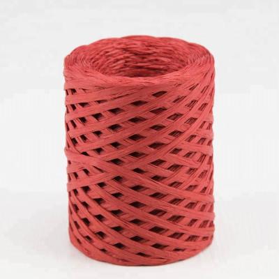 China Hot Selling BSCI Floral AZO Free Certificate Colored Raffia Yarn Ribbon Eco-friendly Paper Rope For Wrapping Or Decoration for sale