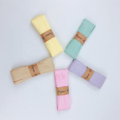 China Raffia Floral Eco - Friendly Paper Ribbon For Gift Wrapping Gardening Or DIY for sale