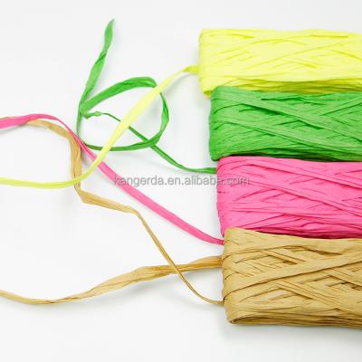 China gift wrapping/handmade craft/for decor paper raffia ribbon for sale