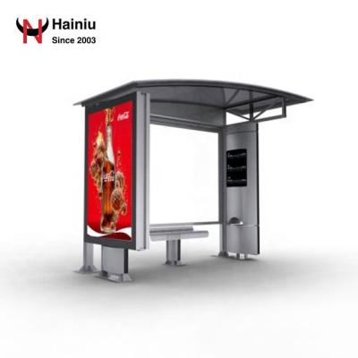 China Mobile Charging Bus Stop Solar Shelter For Smart City for sale