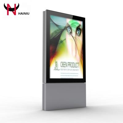 China Aluminum Alloy Outdoor Aluminum Profile Advertising Light Box Double Sided Light Box Digital Scrolling Billboard for sale