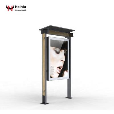 China Static/Scrolling Hainiu Billboard Digital Billboard/Solar Outdoor Floor Stand Poster Solar Power for sale