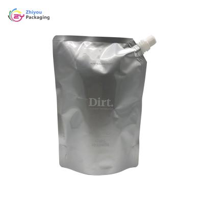 China Low MOQ Moisture Proof Skin Care Spout Pouch Custom Design Liquid Packing Bag for sale