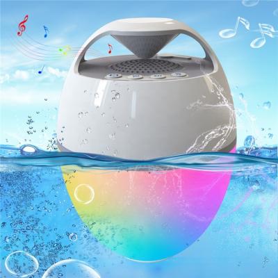 China New Arrival Phone Function Outdoor Waterproof Pool IPX7 Wireless Bluetooth Floating Speaker with Cool RGB Light Show, Crystal Stereo Sound for sale