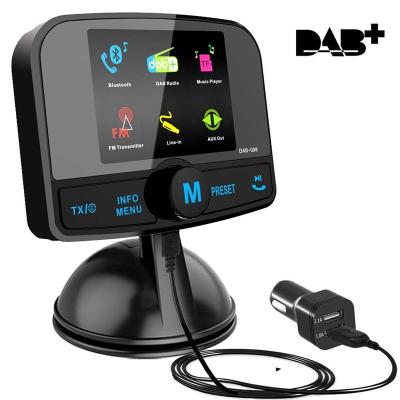 China DAB Car Bluetooth Car MP3 FM Transmitter DAB Car Handsfree Car Adapter DAB Digital Display Digital Radio Receiver TFT LCD Digital Radio Colored Screen for sale