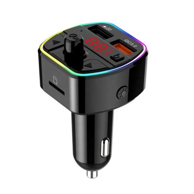 China New Arrival CE ROHS BSCI QC3.0 Car Stereo Fast Bass Wireless Deep Bass Car Charger MP3 Player Kit Bluetooth 5.0 Handsfree Car FM Transmitter for sale