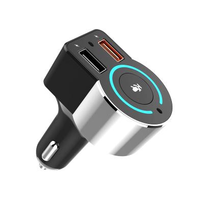 China Amazon Voice Service Amazon Alexa Car Dual USB Charger FM Transmitter With In-Car Navigation for sale