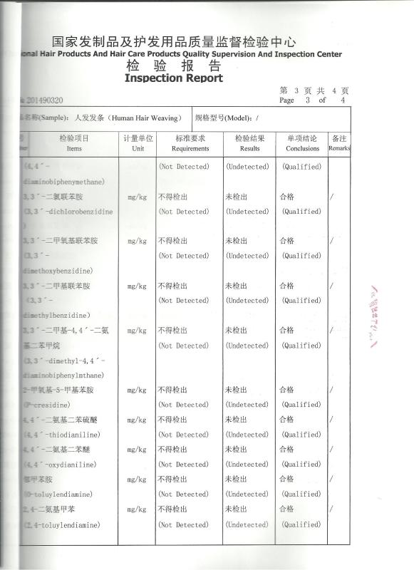 INSPECTION REPORT - Queenlife hair