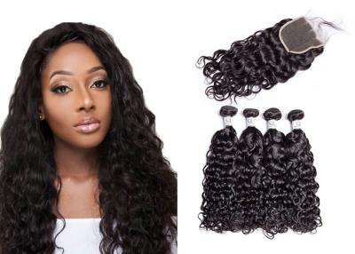 China No Tangling 8A Water Wave Hair Bundles For Black Woman Strong Adhesive Glue for sale