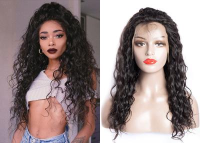 China Water Wave Lace Front Wigs 100 Indian Remy Human Hair 100% No Lice Or Knit for sale