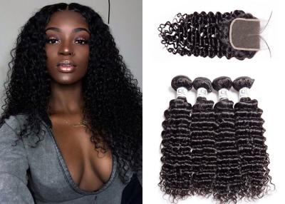 China Smooth Deep Curly Weave , QueenLife Deep Curly Indian Remy Hair for sale