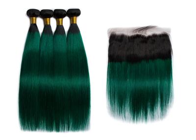 China 1B / Groen Kleuren Maagdelijk Braziliaans Menselijk Haar, Zachte en Volledige Koningin Life Hair Te koop