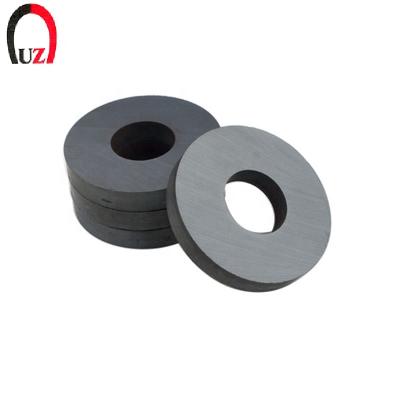 China Magnet Industrial Industry Use Black Ring Shape Ferrite Magnet 80x40x20mm Speaker Ferrite Magnet for sale