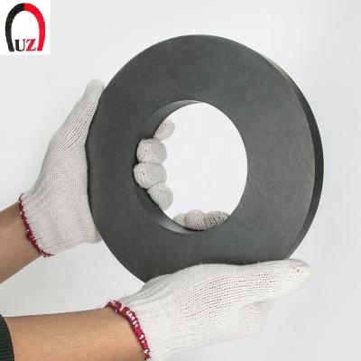 China Industrial Magnet 156x80x20mm Large Size Isotropic Ferrite Ceramic Magnet Ring Speaker Ferrite Magnet for sale