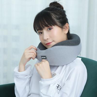 China Hot new design memory airplane camping portable U-shaped foldable neck support memory foam travel pillow for sale