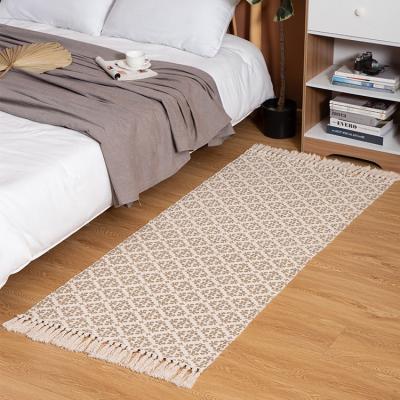 China Modern Hot Selling On Amazon Living Room Carpet Protect Printed Area Rug With Tassels for sale