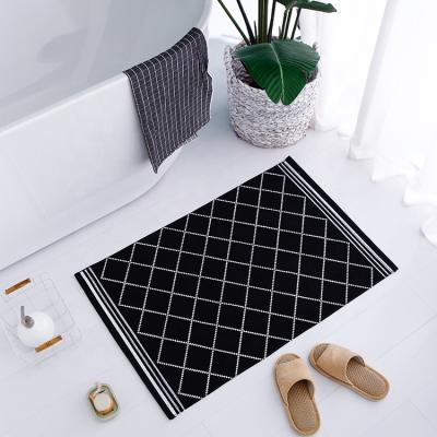 China Decoration Washable Home Accessories Floor Blanket Modern Printed Living Room Blanket And Carpet With Tassels for sale