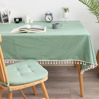 China Durable Home Decor Factory Wholesale Table Cotton-Polyester Blended Multi-Size Friendly Tablecloth Cover for sale