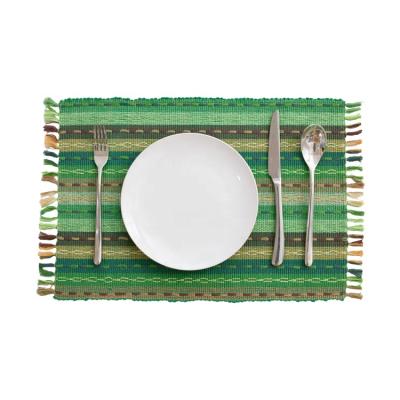 China Sustainable Stock Clearance, Wholesale Woven Dish Mat Household Jacquard Place Mat For Dining Table for sale