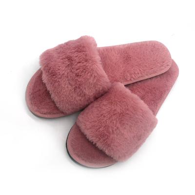 China Winter Fashion Trend Sale Indoor Slippers Warm Wool Fluffy Slippers Shoes For Women Fluffy Hairy Slippers for sale