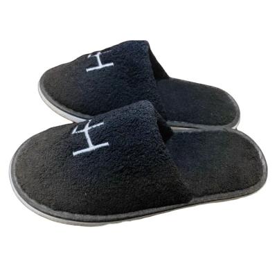 China Disposable Slippers Low Price Wholesale Customized Logo Slippers Mens Womens Slides Slippers Shoes Spa Slippers Disposable Hotel for sale