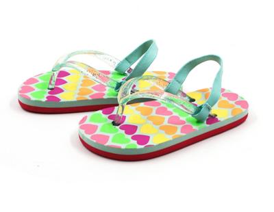 China New Fashion Trend Design Comfortable Kid Shoe Happy Feet Beach Flip Flops Sandals Blue Beach Pool Slides Sandal Eva Pvc Flip-Flops Slippers for sale