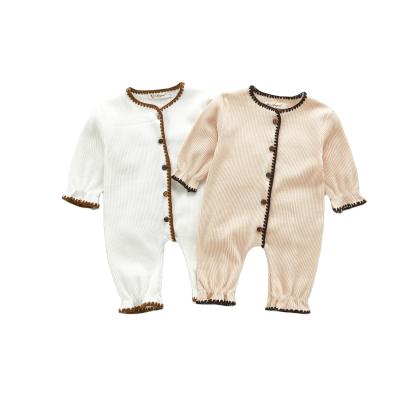 China Hot Sale Baby Winter Romper Spandex Cotton/Cotton Ribbed Baby Romper Newborn Baby Jumpsuit Baby Girls Knitted Clothes Boys for sale