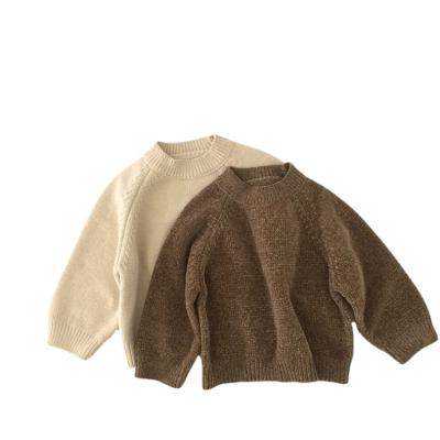 China Thicker Round Neck Children's Sweater Boy's Sweater Autumn Winter Anti-Shrink Sweater Long Sleeve Knitted Children's Sweater for sale