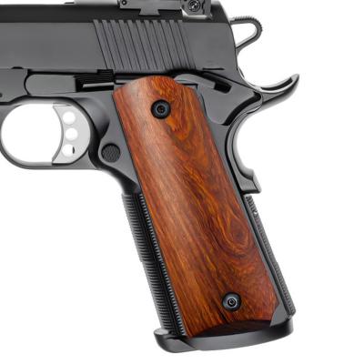 China Grip GLUE Pistol 2pieces Tactical 1911 Pistol Grips High Polished Wood Grips Custom Grips 1911 CNC Hardware Accessories for sale