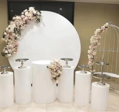 China Activity Decoration Wholesale Price Wedding Decoration Cylindrical Acrylic Props Cake Dessert Table Cake Stand for sale