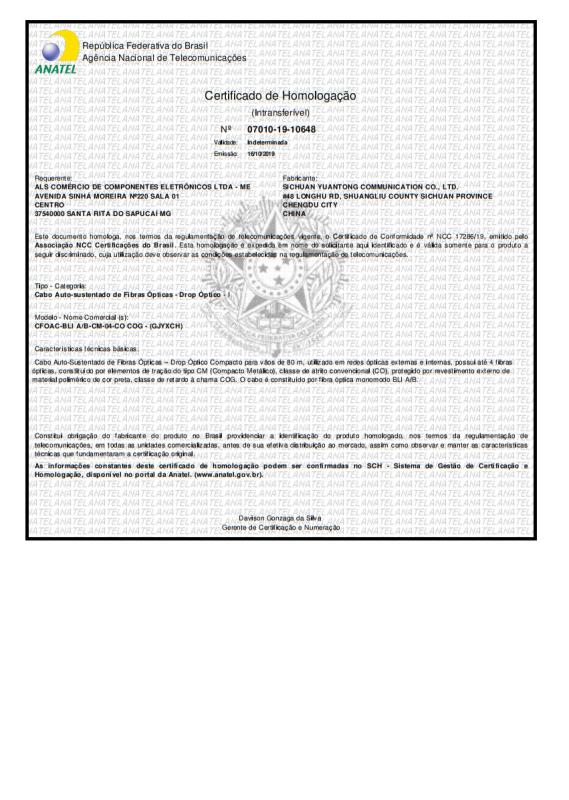 Anatel - Sichuan Yuantong Communication Co., Ltd.