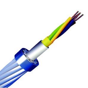 中国 24 Core OPGW Cable Stranded Single Mode OEM OPGW Cable G652D Fiber Cable 販売のため