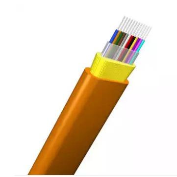 China GJDFJV 12 Core Fiber Optic Cable Indoor Flat Fiber Ribbon Cable for sale