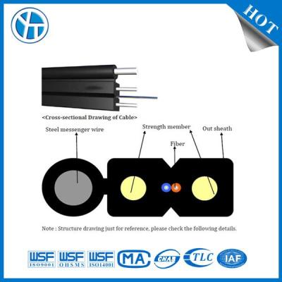 中国 200N 張力強度 室内 FTTH ドロップケーブル 無縫接続のための Yofc ファイバー 販売のため