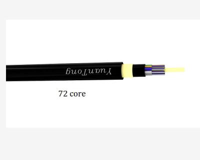 China 72 cable de fribra óptica aéreo de la base 150m, cable de fribra óptica al aire libre de la comunicación de ADSS en venta