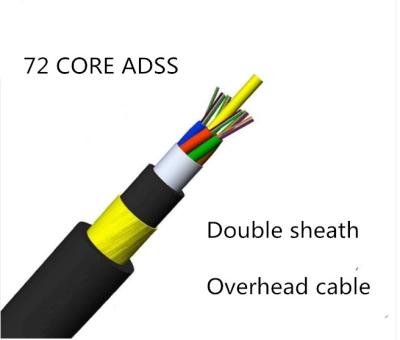 China Kern-Lichtwellenleiter ROSH FRP 72, ADSS-Lufttransceiverkabel zu verkaufen