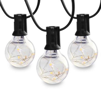 China Residential Outdoor Waterproof Factory Outlet LED Copper Wire G40 Led Bulb String Lights for sale