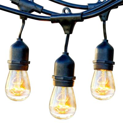 China S14 hot sale 48ft decorative outdoor waterproof s14 Edison String Lights for sale