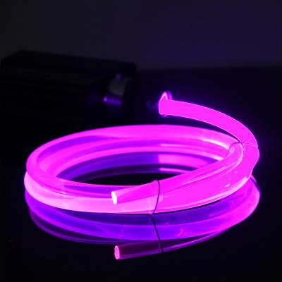 China Lighting Industrial Product Factory Sale Skim 3 3.5 4 5 6 8 10 12 Muttahida Majlis-e-Amal Glow White Plastic Fiber Optic 14mm Side Fiber Optics for sale