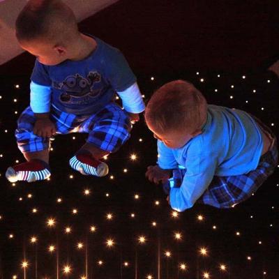 China Simple star light fiber optic carpet for sensory integration rooms decoration for sale