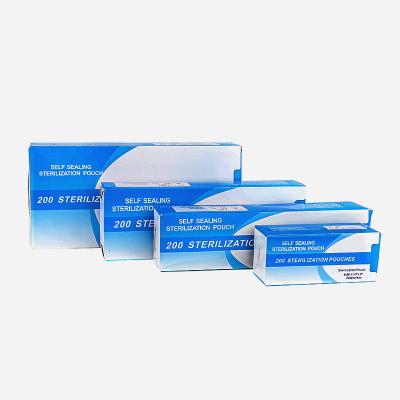 China Triple Strip Seal Dental Medical Device Packaging Self Seal Sterilization Bags for sale